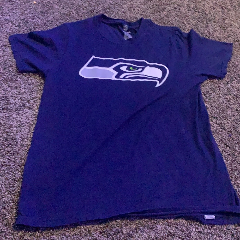 Navy blue, Seahawks, S T-shirt